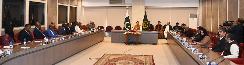 Speaker National Assembly Raja Pervez Ashraf In A Meeting With Somalian