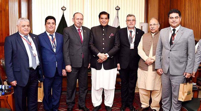 Speaker National Assembly Raja Pervez Ashraf In A Group Photo With