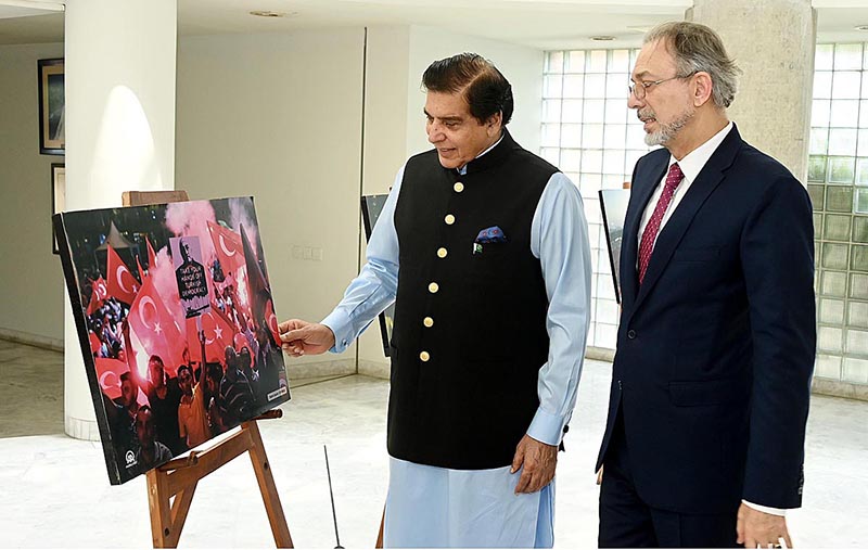 Speaker National Assembly Raja Pervez Ashraf Witnessing Turkiye Art