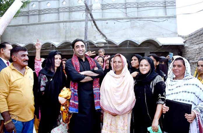 Chairman Ppp And Foreign Minister Bilawal Bhutto Zardari Giving Away