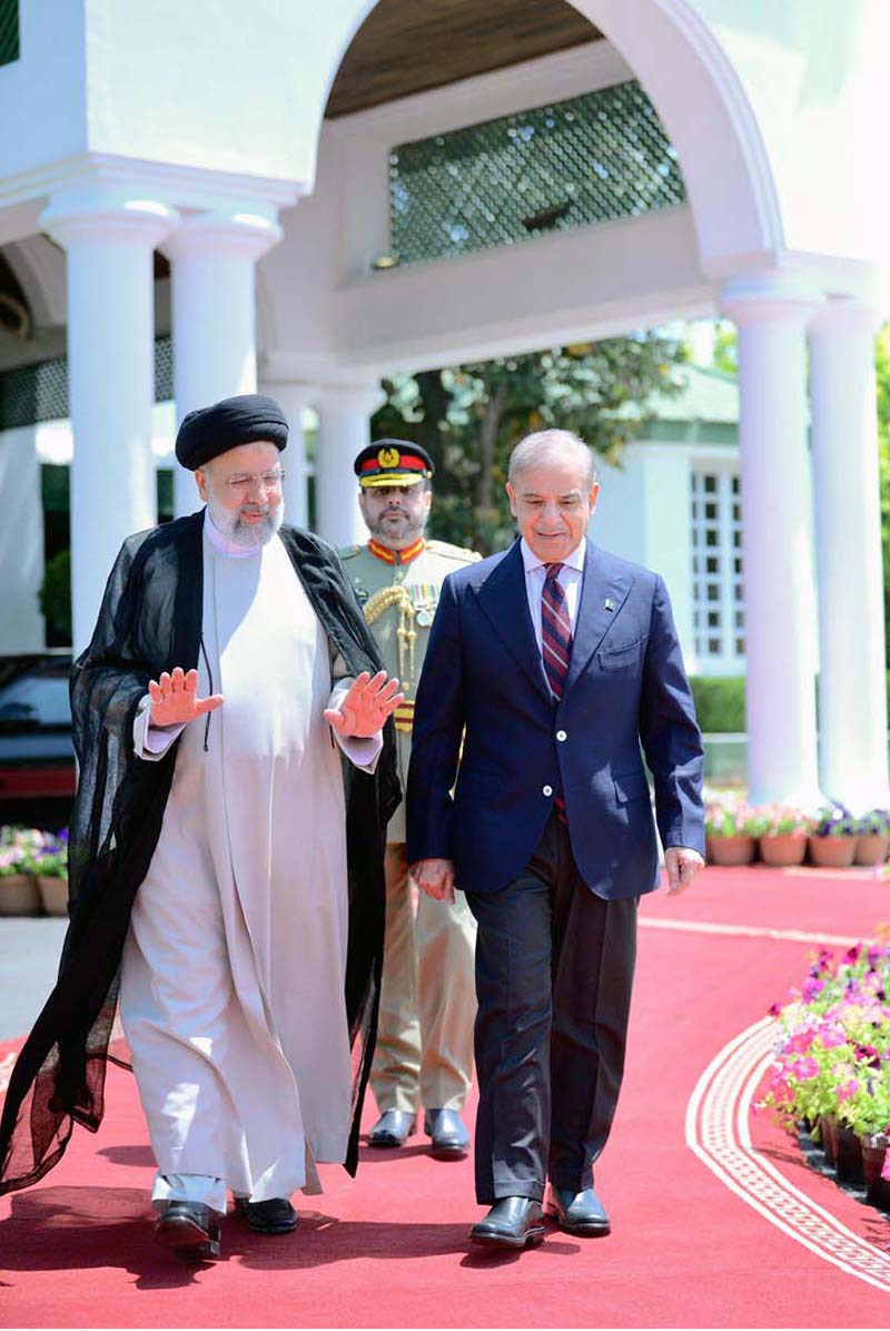 Prime Minister Muhammad Shehbaz Sharif Receives The President Of Iran H