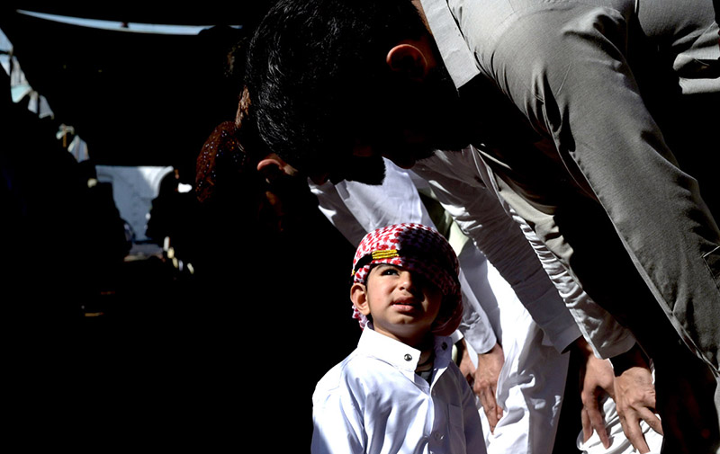 A Large Number Of People Offering Jumma Tul Wida Prayer During The Holy