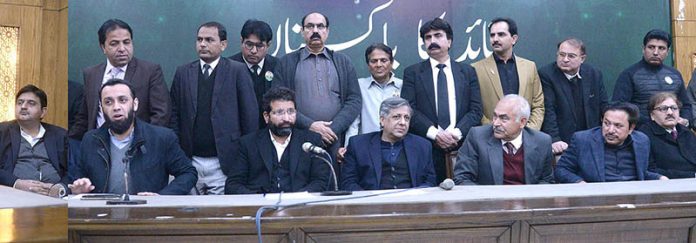 Federal Minister for Law Azam Nazir Tarar, Attaullah Tarar, Malik Ahmed Khan and Afzal Khokhar are participating in the meeting of PML-N at 180 h Modal Town