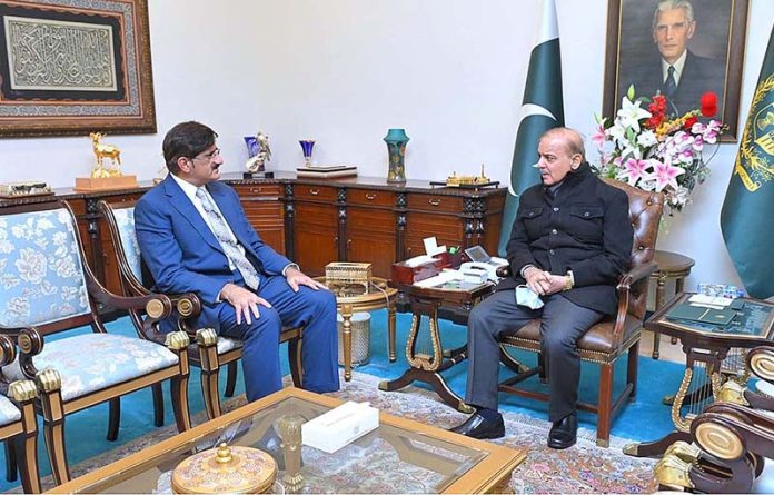 Chief Minister Sindh, Syed Murad Ali Shah calls on Prime Minister Muhammad Shehbaz Sharif