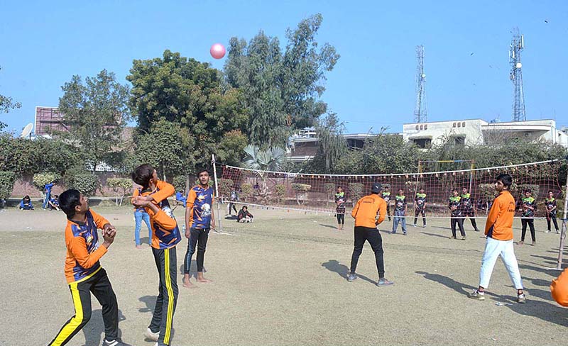 Students are participating in slow cycle race during Dar-E-Arqam School Sports Gala