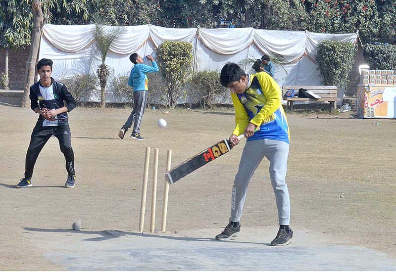 Students are participating in slow cycle race during Dar-E-Arqam School Sports Gala