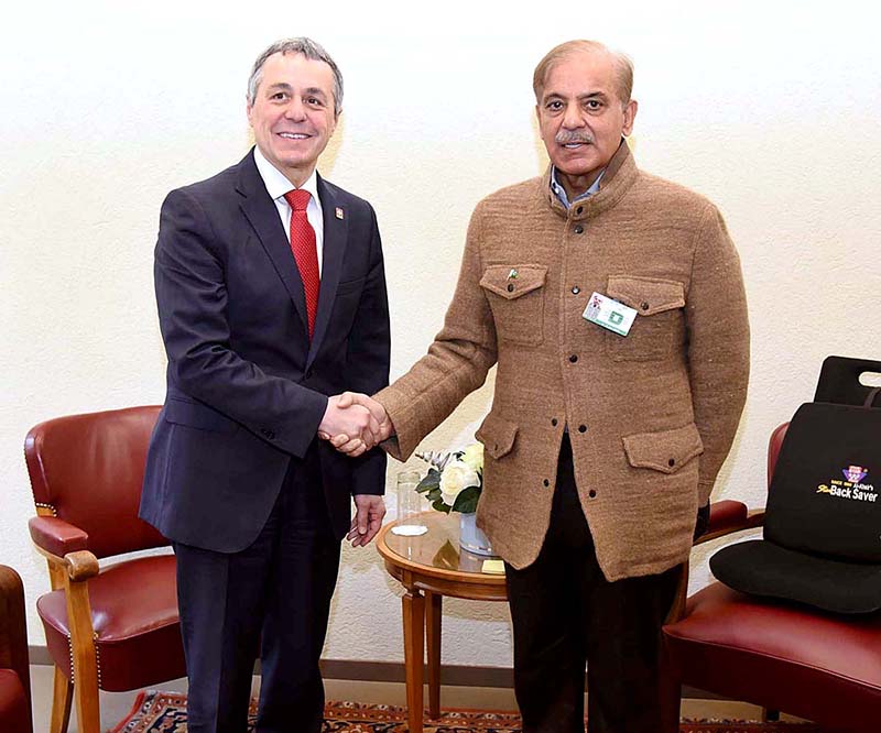 Prime Minister Muhammad Shehbaz Sharif Meets Federal Councillor Of   APP21 090123PM Geneva 