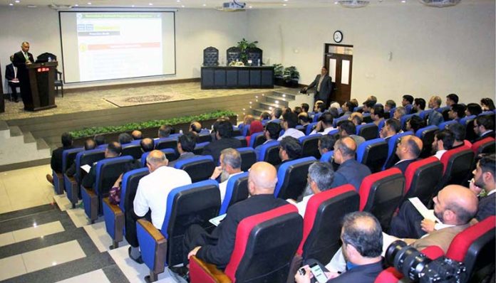 Chairman NDMA Lt. Gen Inam Haider Malik sharing his remarks during Workshop on Local Needs Gap Analysis and Framework of Remodeled National Disaster Preparedness and Response