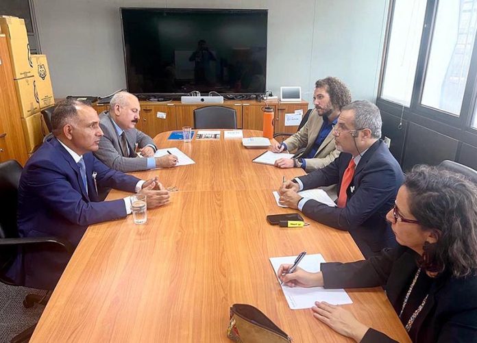 Chairman NDMA Lt General Inam Haider Malik having sideline meetings at UNDRR during 10th annual meeting of Asia-Pacific Forum on Sustainable Development (APFSD)