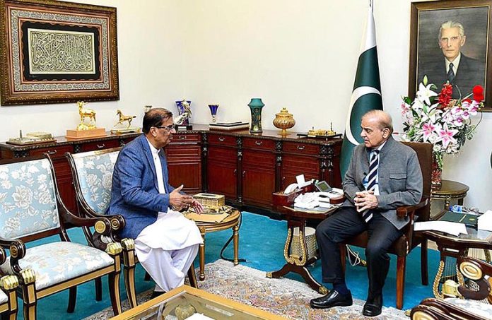 President of PML(N) Sindh Shah Muhammad Shah calls on Prime Minister Muhammad Shehbaz Sharif