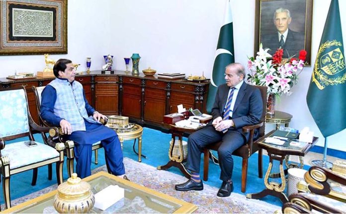 Former Member National Assembly Hanif Abbasi calls on Prime Minister Muhammad Shehbaz Sharif