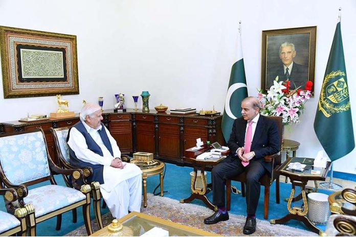 Chairman Qaumi Watan Party Aftab Ahmed Khan calls on Prime Minister Muhammad Shehbaz Sharif