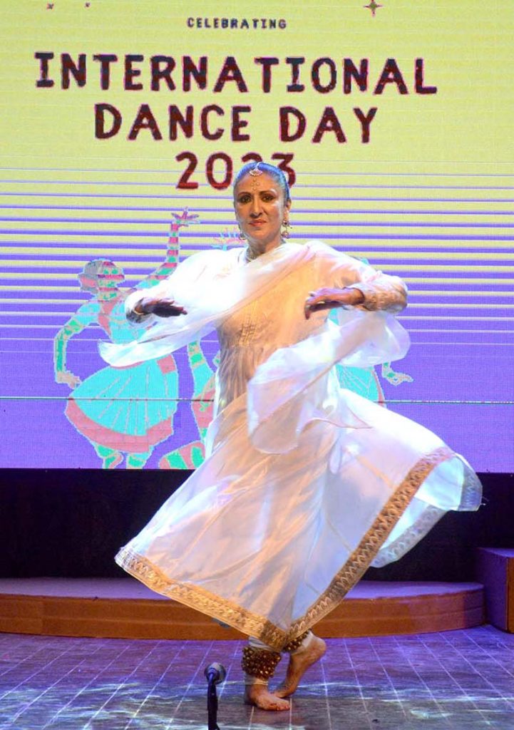 Sufi & Mystique Kathak classical dancer Nighat Chaudhry performing at Arts Council on International Dance Day