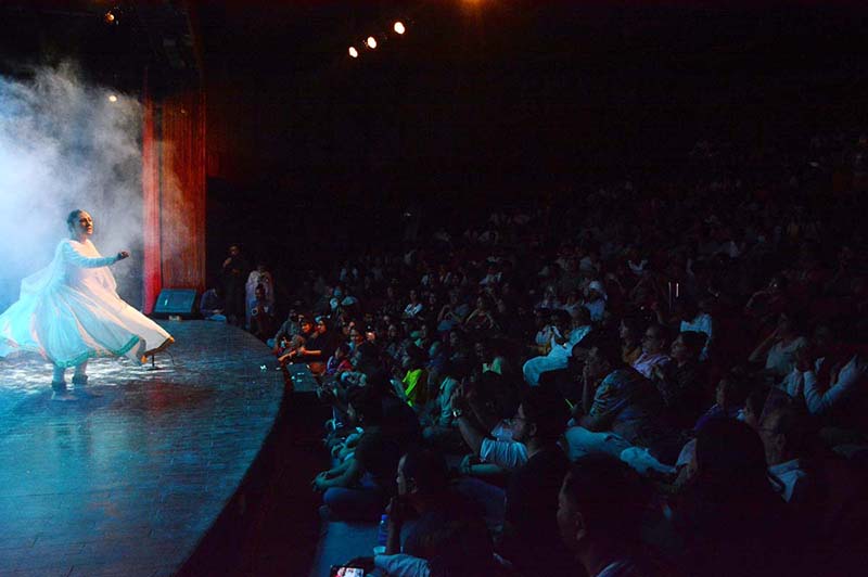 Sufi & Mystique Kathak classical dancer Nighat Chaudhry performing at Arts Council on International Dance Day