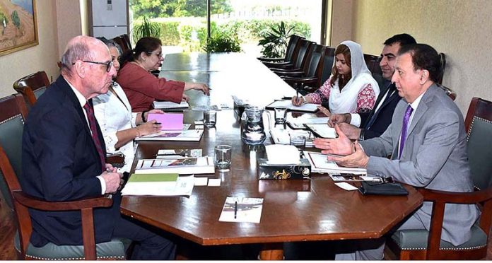 Secretary Senate, Mohammad Qasim Samad Khan in a meeting with the delegation of USAID Pakistan led by Mr. Reed Aeschliman at Parliament House