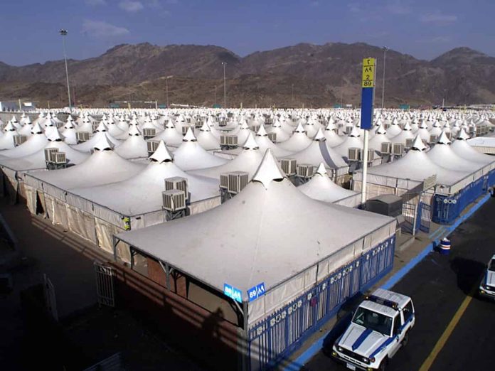 Mina tents are being prepared to receive Hajj pilgrims