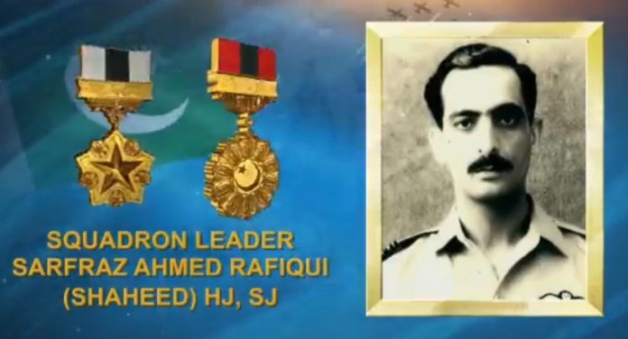 PAF pays tribute to 1965 War Hero Squadron Leader Sarfraz Rafiqui (Shaheed)