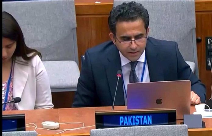 Mr. Shafqat-Ullah, Director Counter Terrorism, Ministry of Foreign Affairs, Pakistan during High Level Conference on Counter Terrorism on the Thematic Session IV “ Strengthening Capacity Building Programmes: Making them fit for Purpose to Meet Resilience Gaps''