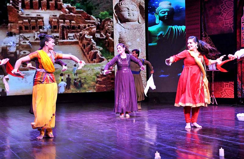 Artists Performing Dance During Culture Exhibition On Gandhara ...