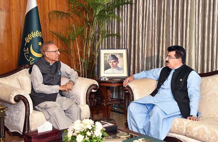 Chairman Senate, Muhammad Sadiq Sanjrani, Called On President Dr. Arif ...