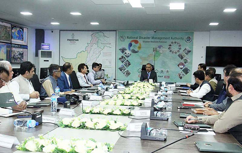 Chairman NDMA Lt. General Inam Haider Malik presiding over National Monsoon Preparation conference