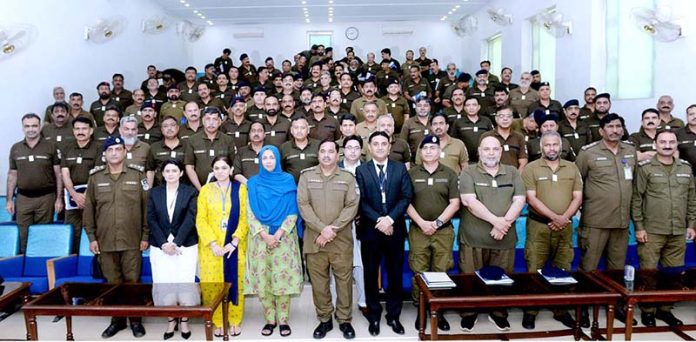 A group photo of police officers participating in the two-day event 