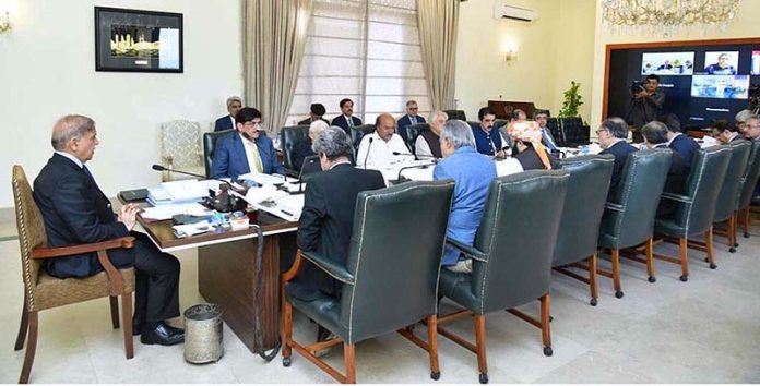 Prime Minister Muhammad Shehbaz Sharif chairs meeting of the National Economic Council