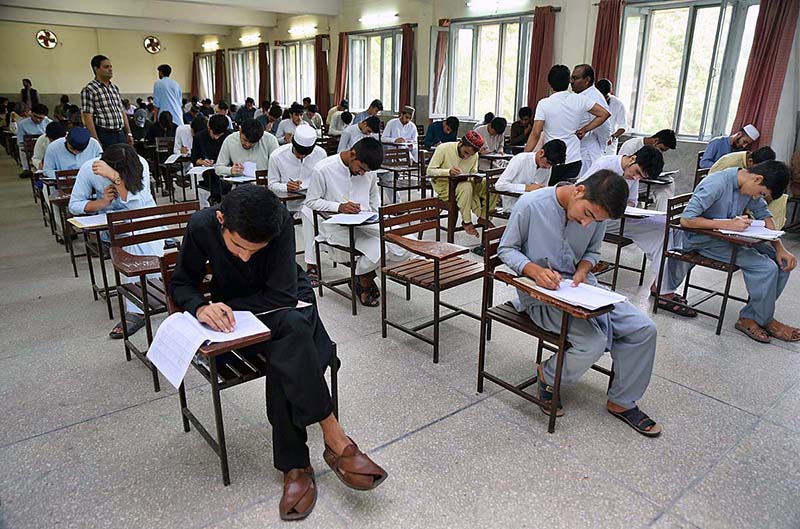 Matric students across KPK participate in Goodwill and CUSIT Talent  Scholarship Test held by Peshawar Model