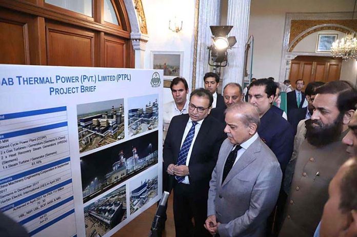 Prime Minister Muhammad Shehbaz Sharif being briefed about 1263 MW Punjab Power Plant Dist Jhang