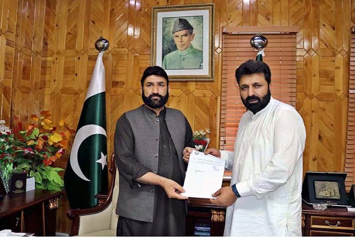 Secretary Gilgit-Baltistan Assembly, Abdul Razaq returned the ...