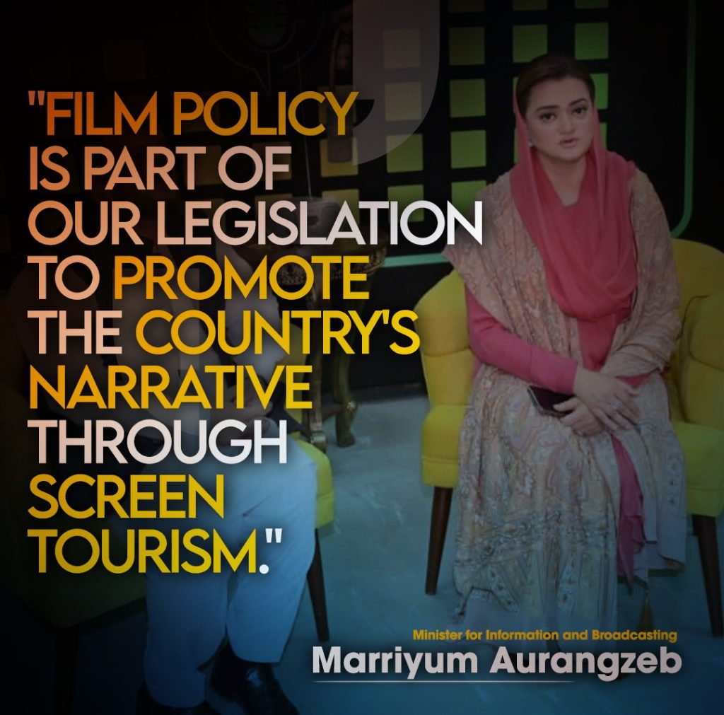 Revolutionary steps being taken to promote Pakistan's image, narrative globally through screen tourism: Marriyum