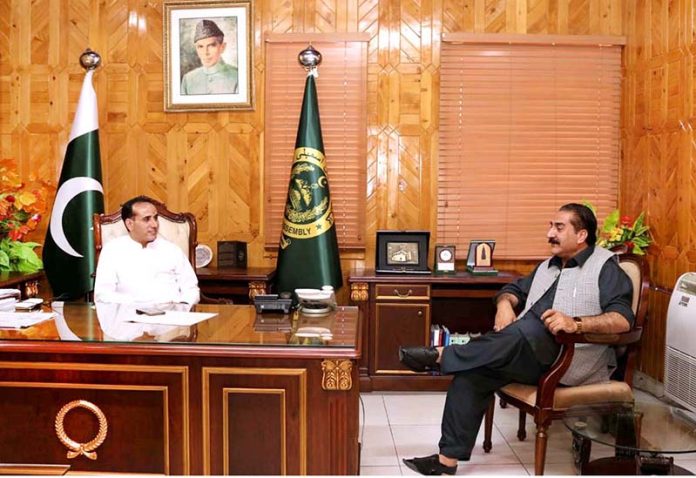 Speaker Gilgit-Baltistan Assembly Nazir Ahmad Advocate In A Meeting ...