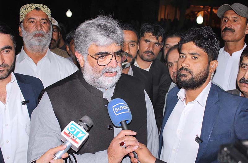 Ali Mardan Domki is administered the oath of Caretaker Balochistan Chief Minister by Governor Balochistan Wali Muhammad Khan Kakar