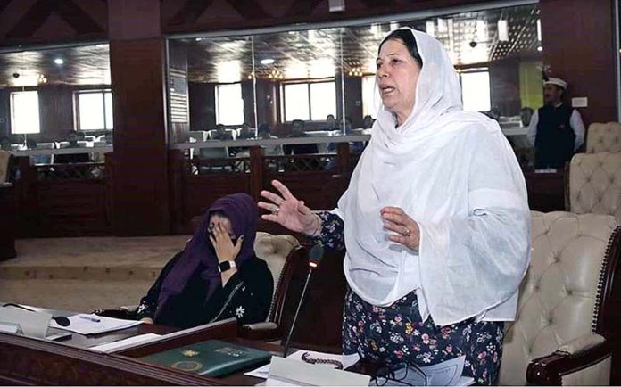 Minister Social Welfear Gilgit-Baltistan Dilshad Bano Addressing During ...