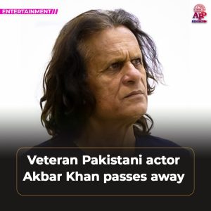 Veteran actor Akbar Khan passes away