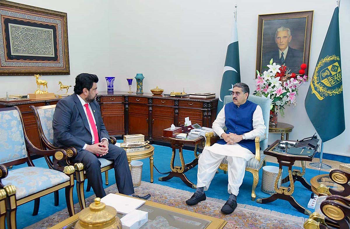 Governor Sindh, Kamran Khan Tessori calls on Caretaker Prime Minister ...