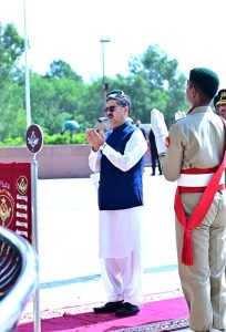 DEFENCE & MARTYRS DAY: To pay homage and tribute to the Martyrs & Ghazis of the 1965 war, Caretaker Prime Minister Anwaar-ul-Haq Kakar laying floral wreath and offering Dua at Pakistan Monument. 