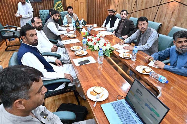 Chief Minister Gilgit-Baltistan Haji Gulbar Khan Being Briefed By The ...