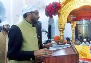  Caretaker Federal Minister for Human Rights Mr Khalil George addressing public gathering on the occasion of the Death Anniversary of Guru Nanak. 