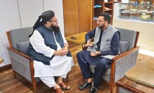 Caretaker Federal Minister for Human Rights Khalil George held a meeting with Chairman Pakistan Ulema Council Maulana Tahir Ashrafi.