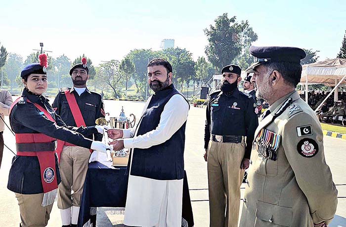 Caretaker Federal Minister for Interior Sarfraz Ahmed Bugti attending ...