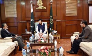 Federal Secretary Kashmir Affairs & GB Jawad Rafique Malik calls on Chief Minister GB Haji Gulbar Khan