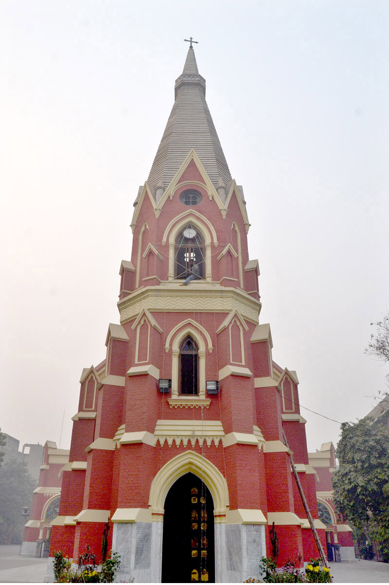 Members of the Christian community are adorning Anthony Church in preparation for the upcoming Christmas celebration