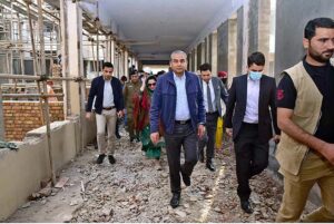 Chief Minister Punjab, Syed Mohsin Raza Naqvi is visiting the Allied Hospital Faisalabad to inspect ongoing upgradation projects of Surgical Emergency and OPD Wards