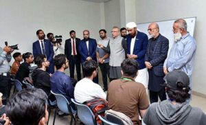 President of Pakistan Dr. Arif Alvi visits Saylani Welfare Trust at M Ali Society