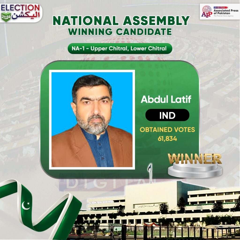 Independent candidate Abdul Latif wins NA1