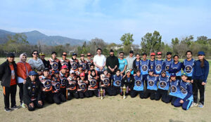 Players in action during T20 Cricket Match of Unity Cup Championship between Peshawar and Islamabad women team organized by IRR in collaboration with Malik Foundation at National Cricket Ground.