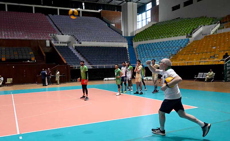 Pakistan Volleyball Federation hosts an interactive session for the upcoming National Volleyball Camp, gearing up for the Asian Volleyball Championship at Liaquat Gymnazium Sports Complex