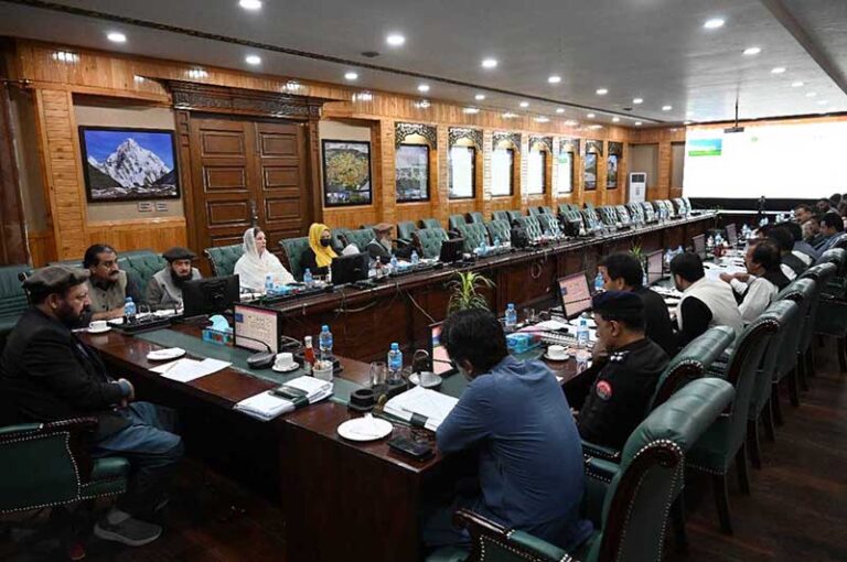 Chief Minister Gilgit-Baltistan Haji Gulbar Khan Presiding Over The ...