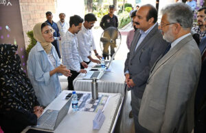 Chairman Prime Minister’s Youth Programme Rana Mashhood Ahmed Khan and Chairman HEC Prof. Dr. Mukhtar Ahmed inaugurating "Bridging the Academia-Industry Gap" organized by HEC & Microsoft at HEC.